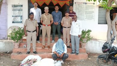 Photo of सोनाळा पोलीसांची अवैध गोवंश कत्तल करणाऱ्यावर धडक कारवाई ; दहा हजाराच्या मुद्देमालसह एक आरोपी अटक..